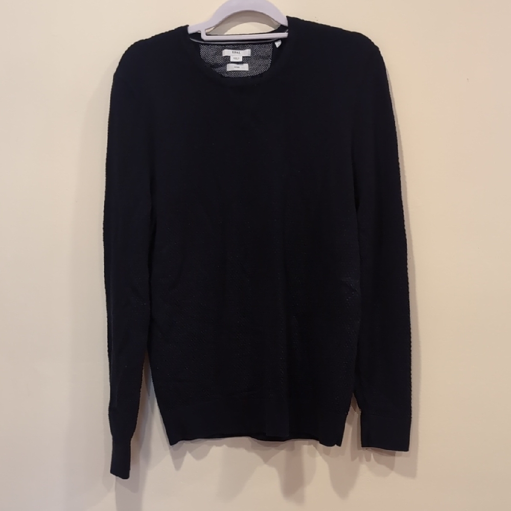 Black Crewneck Sweater Versatile Knit